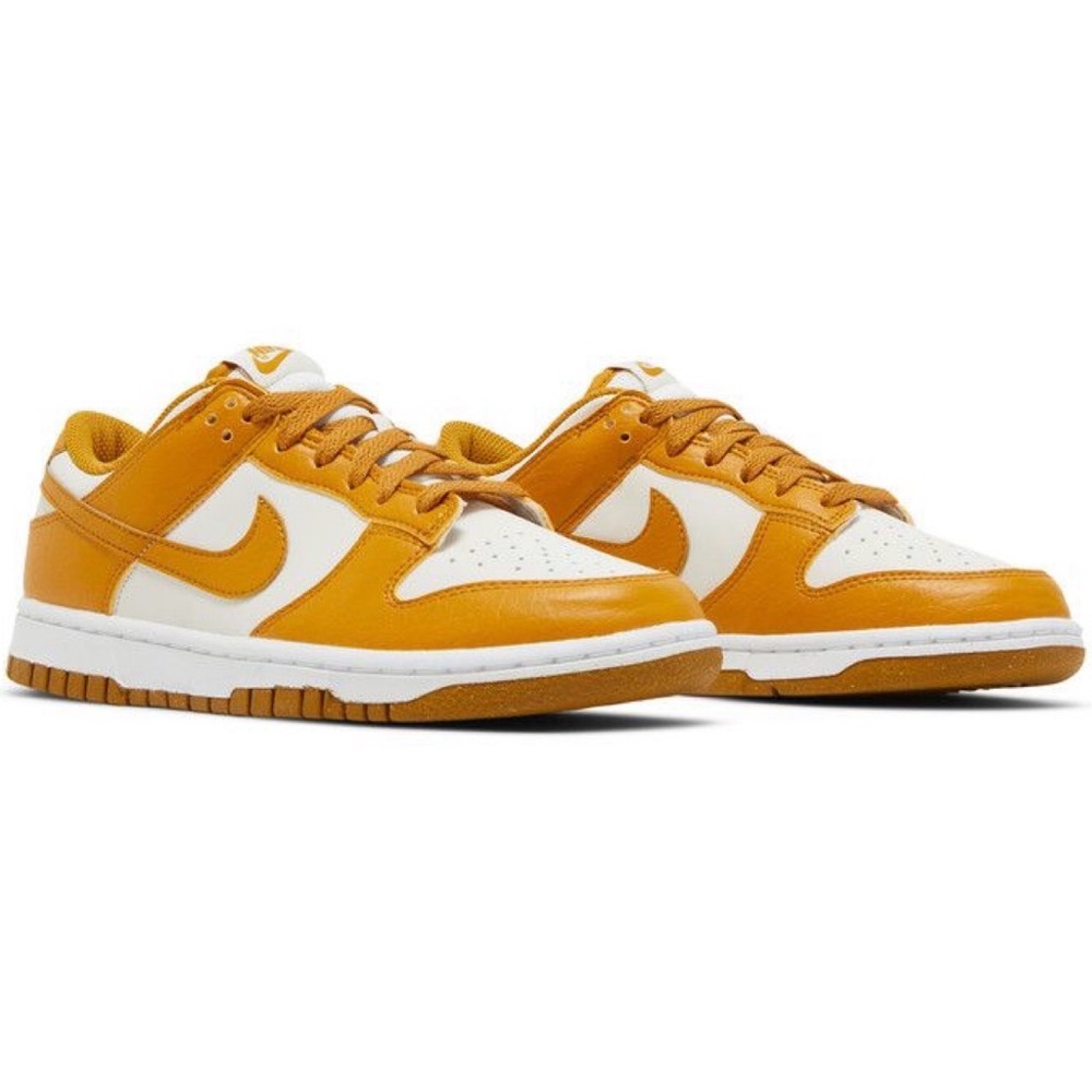 Nike Women's Dunk Low Next Nature Mustard Gold Shoes (DN1431-001) 'Phantom'